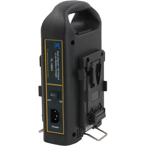 Fxlion Dual-Channel V-Mount Battery Charger with DC Output for HD Camera