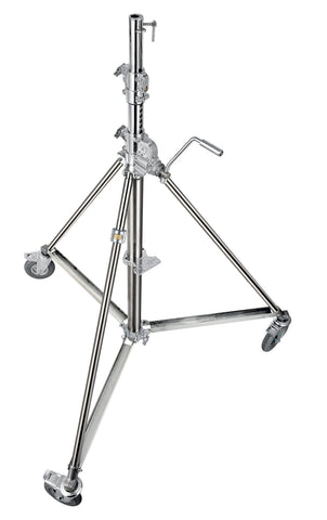 Avenger Super Wind-Up 40 Stand with Bracked wheels ( Stainless)